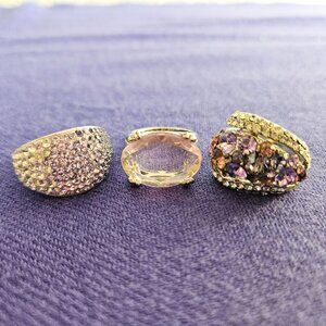 Ring Lot (3) Various sizes